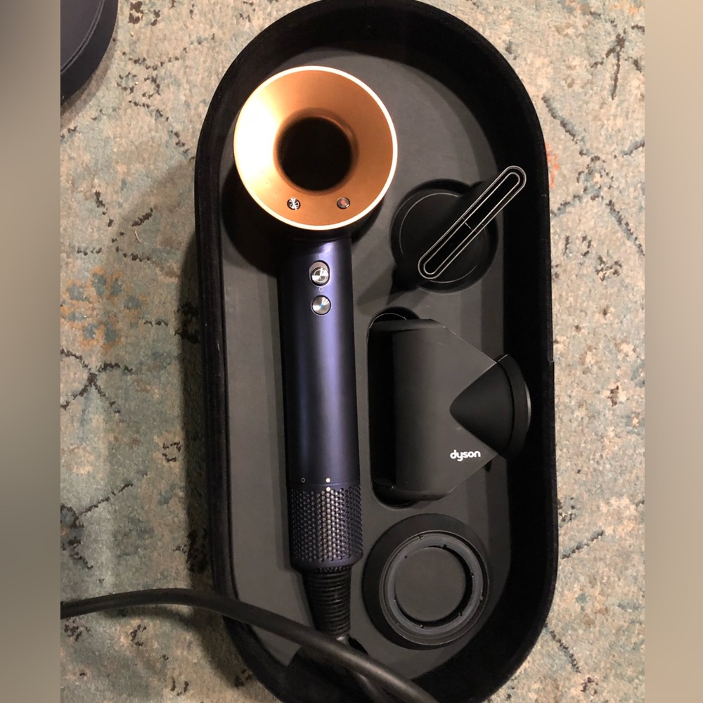 Dyson Supersonic Prussian Blue Rich Cooper complete set in box